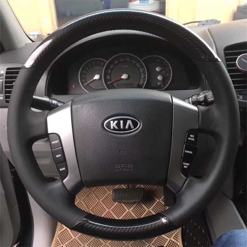 기아 쏘렌토 2003-2009년식 핸드스티치 논슬립 블 - Car Steering Wheel Cover Anti Slip Breathable 리뷰 및 가격