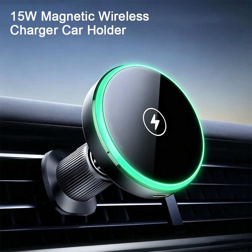 LED 조명 통풍구가 있는 마그네틱 무선 차량용 충전기 - Magnetic Phone Holder For Car Vent 리뷰 및 가격