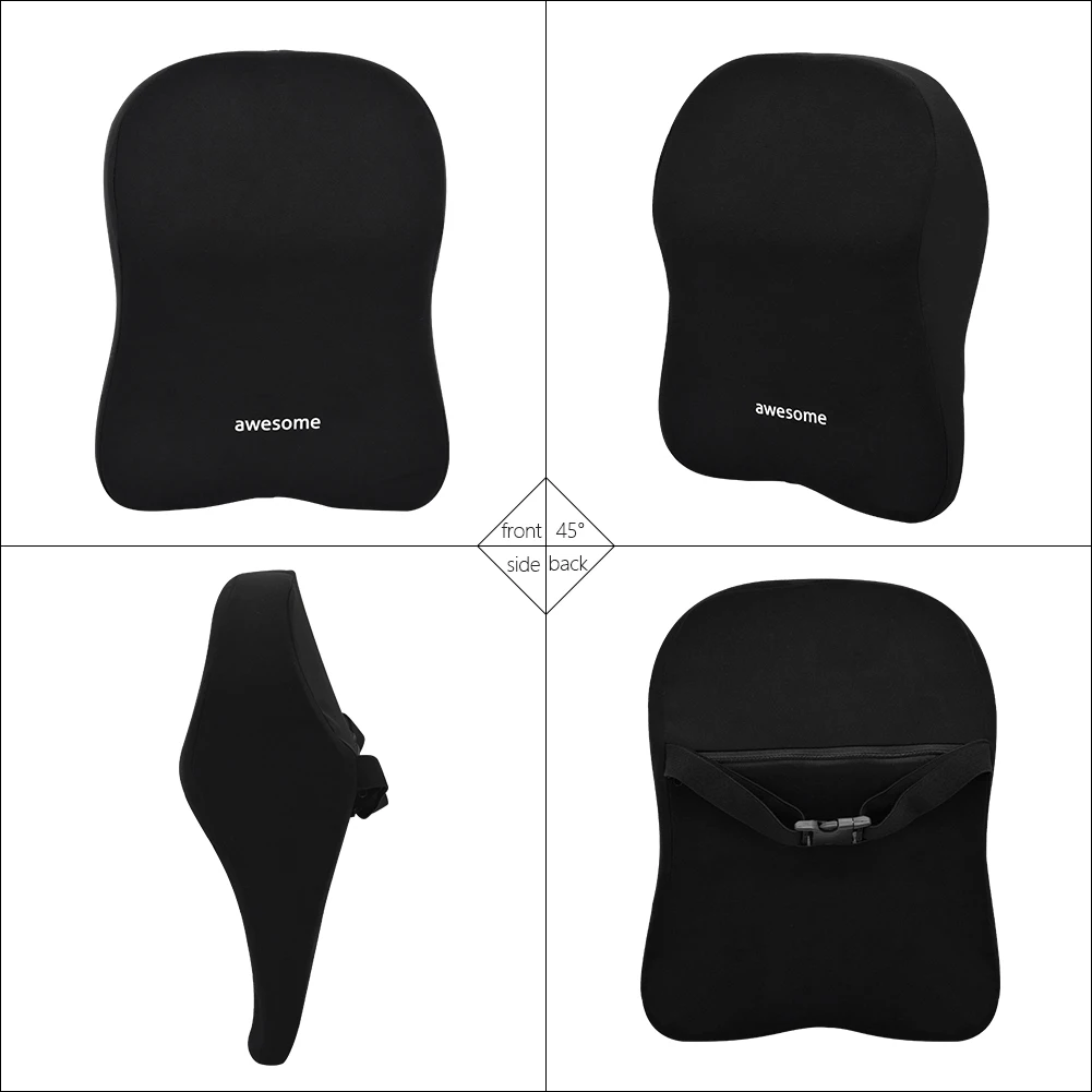 차량용 허리 지지대, 머리 받침대, 목 베개, 메모리폼 - Memory Foam Car Neck Pillow Lumbar Support 리뷰 및 가격