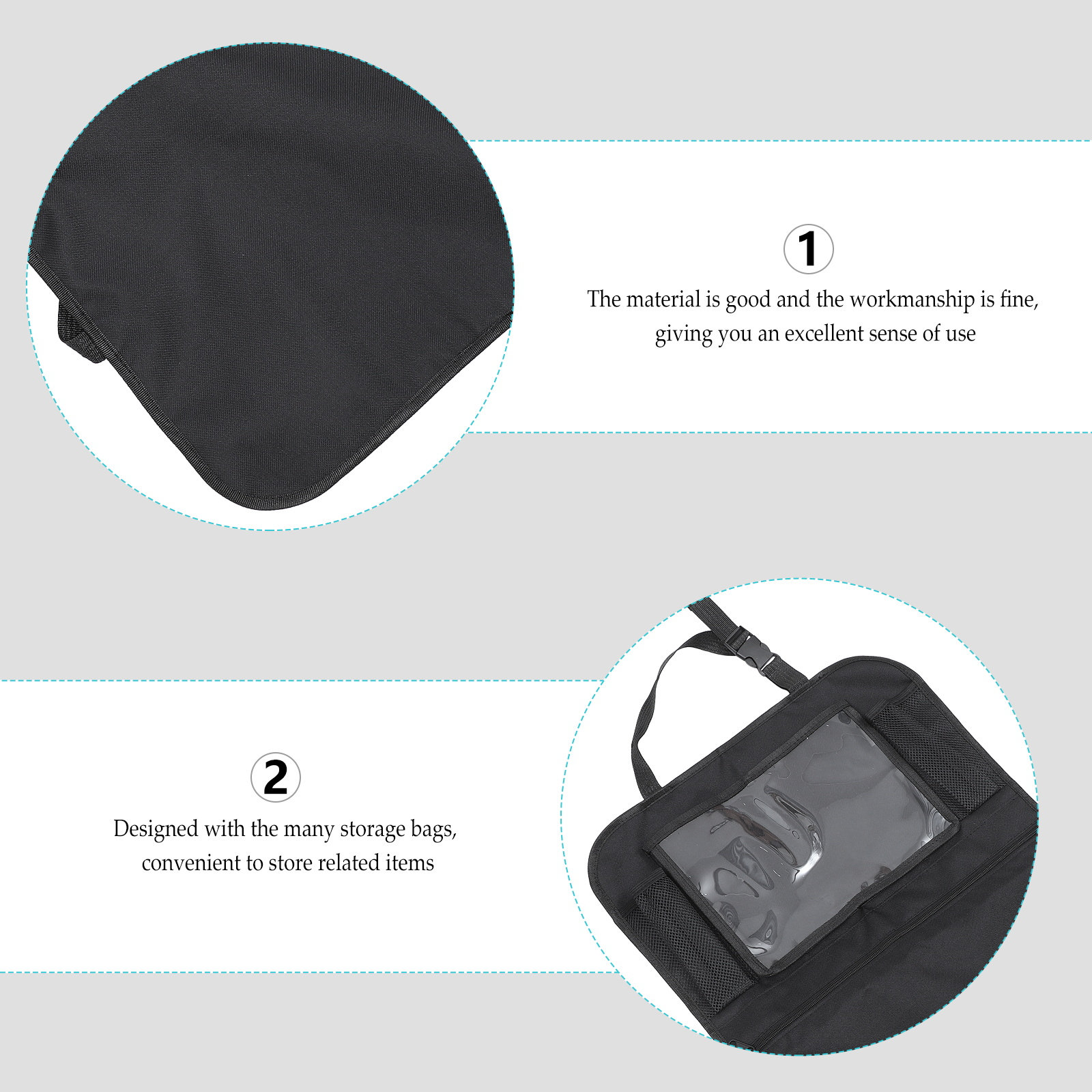 차량용 시트 뒷면 수납 가방, 고급형 다중 포켓형 걸이 - Car Trunk Organizer Foldable Storage Box 리뷰 및 가격